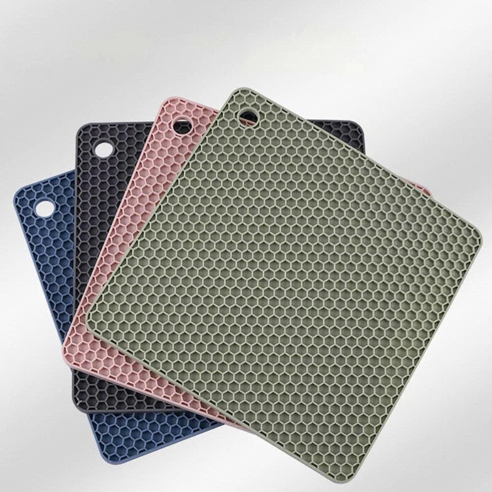 Set 4 Miếng Lót Nồi Silicon Vuông Chống Trầy Xước Bếp Từ/Bếp Điện – Bảo Vệ Mặt Bếp Cảm Ứng, Chịu Nhiệt 300°C, Chống Trượt An Toàn - HÀNG CHÍNH HÃNG MINIIN