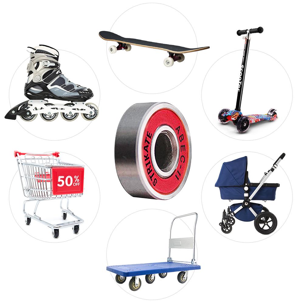 Skateboard Wheels and Bearings High Speed Low Noise Longboard Bearings Skateboard Replacement Wheels Longboard Wheel Set