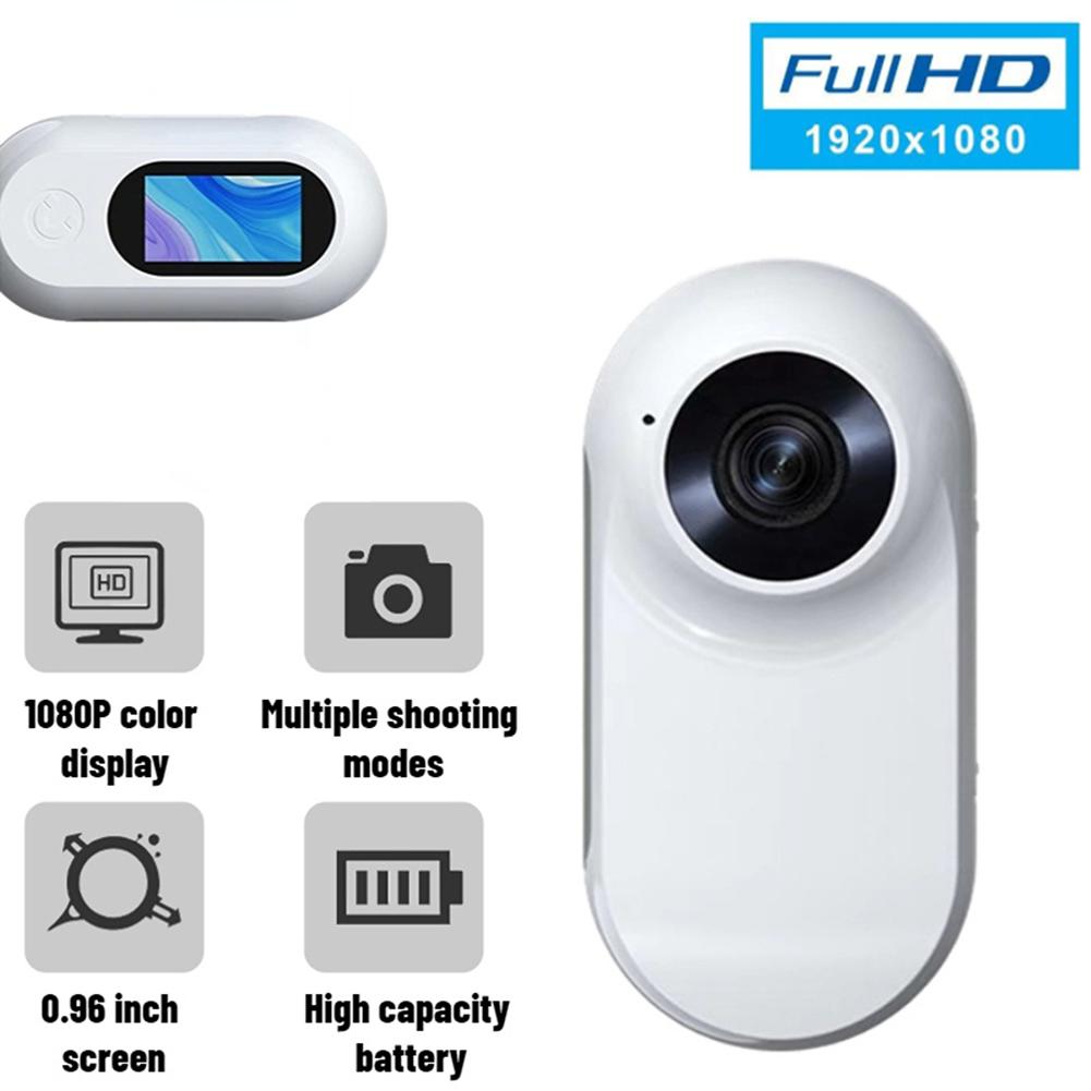 Máy ảnh hành động ngón tay cái đen / trắng 1080P có clip Máy quay video siêu rõ nét chống bụi để ghi lại hành trình