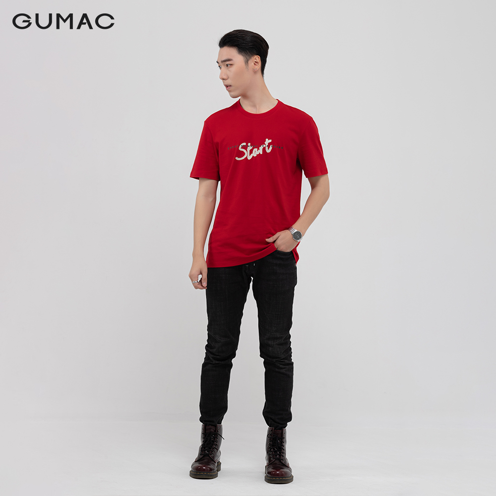 Áo thun nam in chữ GUMAC đủ màu, đủ size, phong cách năng động trẻ trung ATNB1183