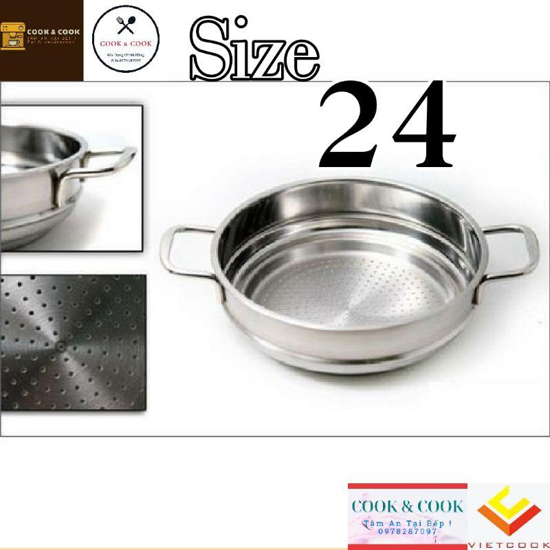 Ngăn xửng hấp inox size 24 cao cấp