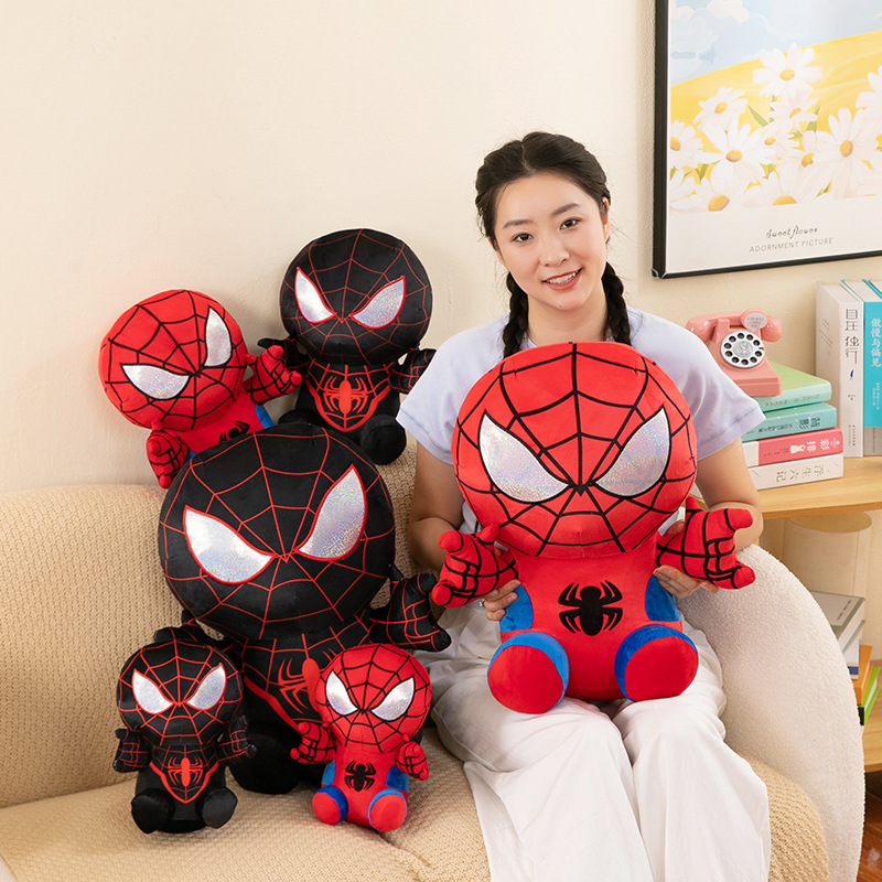 Gấu bông siêu anh hùng người nhện (Spiderman) 25cm--&gt;50cm mẫu mới 2 màu đỏ đen siêu hot siêu cute cho bé, hàng xịn cao cấp loại 1 an toàn cho trẻ nhỏ