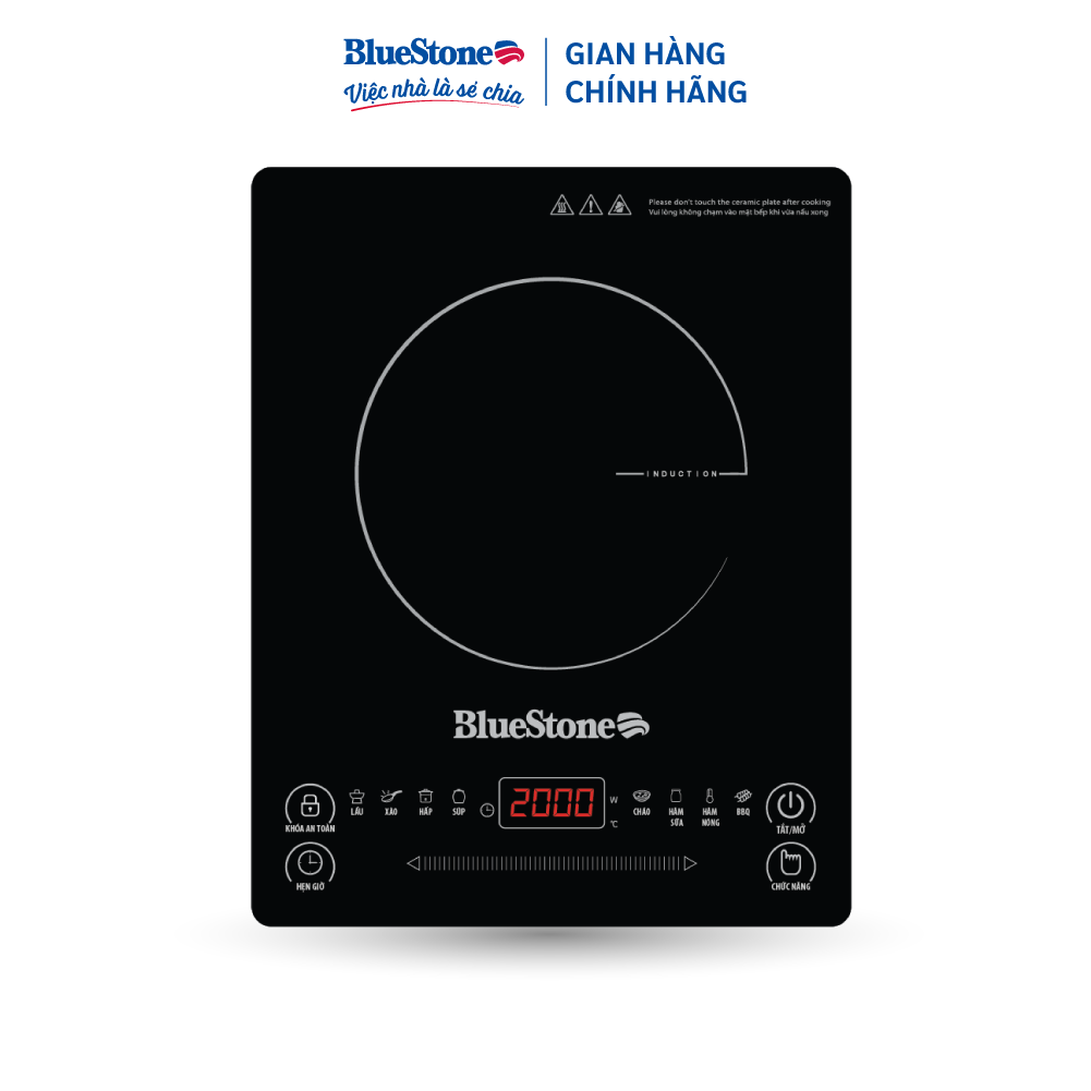 Bếp Từ Đơn BlueStone ICB-6619 2000W - Hàng Chính Hãng