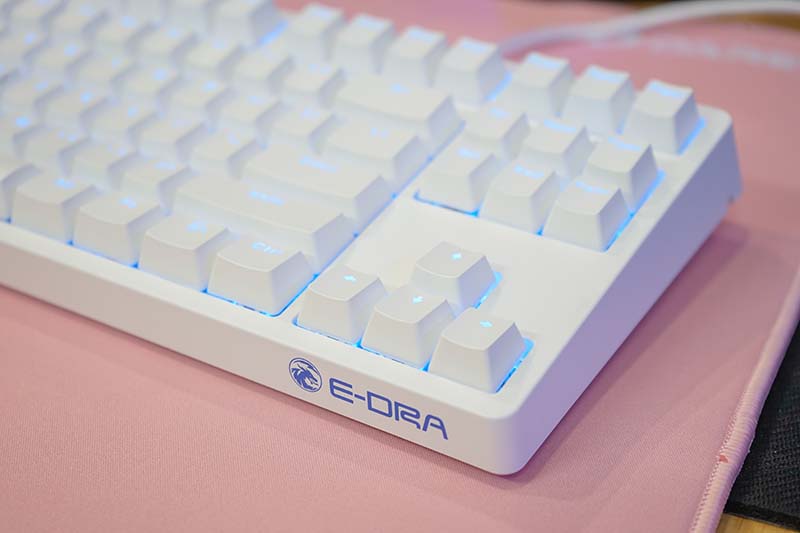 Bàn phím cơ E-DRA EK387 White Edition - Hàng chính hãng