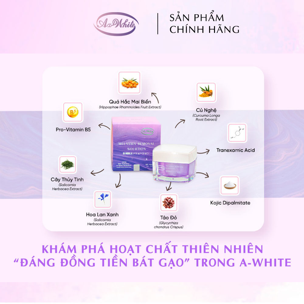 Kem Giảm Nám & Dưỡng Trắng Da A-White 35G