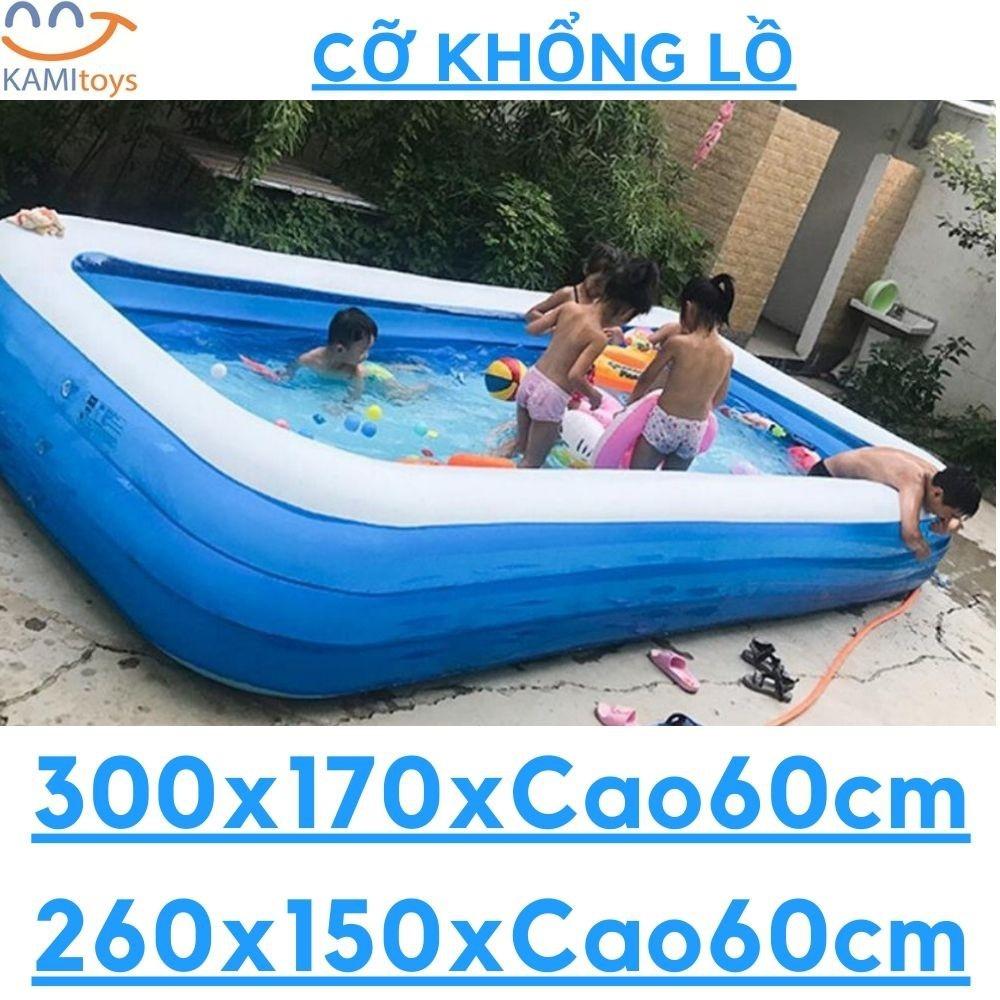 Bể bơi phao cỡ lớn khổng lồ cỡ 3m, 2.6m, Bể bơi phao AS-2m6 3 tầng Siêu to