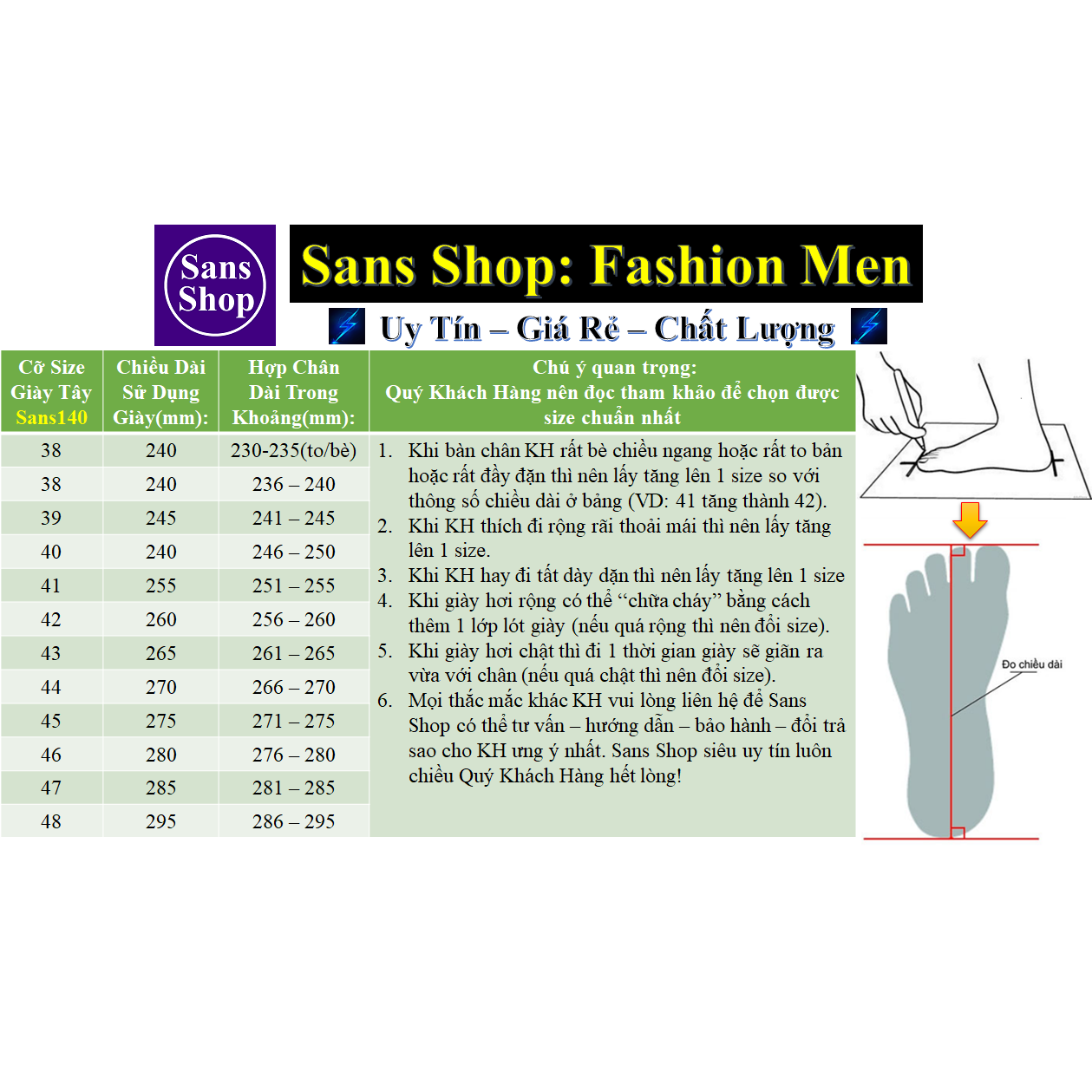 Giày Da Nam Giày Tây Nam Công Sở Sans Shop Sans140