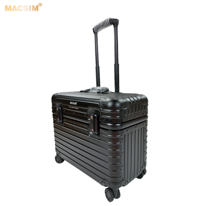 Vali hợp kim nhôm nguyên khối MS2205 Macsim cao cấp màu đen , màu bạc cỡ 16 inches