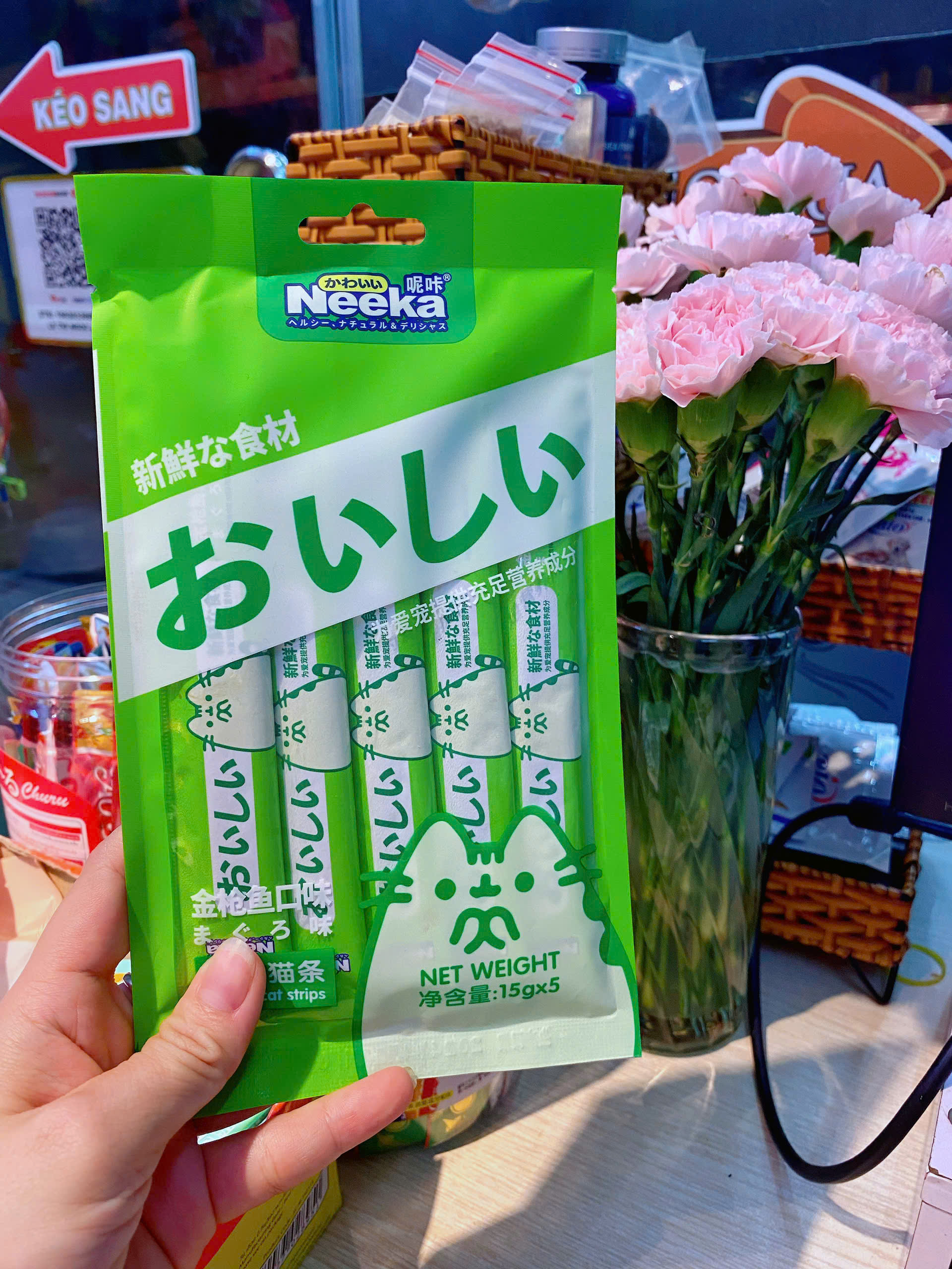 Súp Thưởng Cho Mèo Neeka Gói 5 Thanh x 15g - GÀ &amp; VỊT