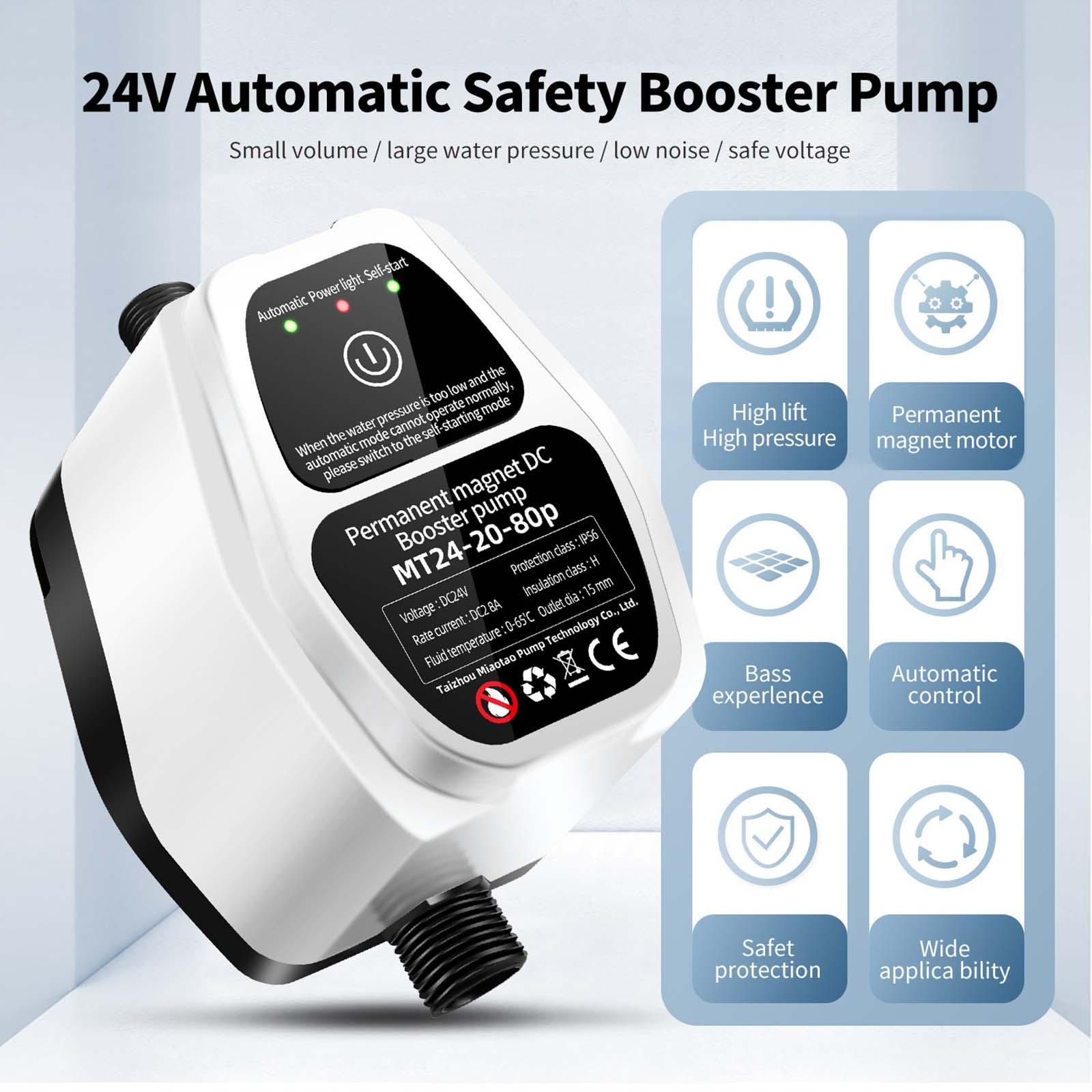 Permanent Water Pressure Pump Auto Heater garden Sink Silent Shower