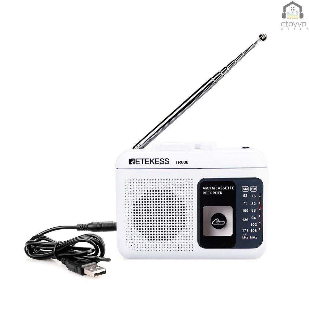 Radio mini Retekess TR606 có ăng ten kỹ thuật số