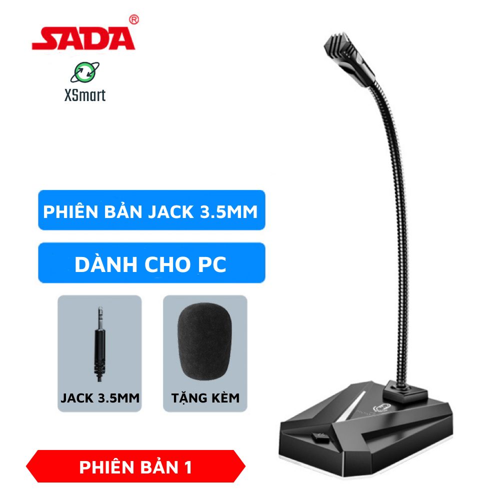 Micro Máy Tính, Laptop MK10 Jack USB Có LED Thu Âm 360 Độ Lọc Tiếng Ồn Độ Nhạy Cao Cho Học Tập, Thuyết Trình, Chơi Game Cực Tốt - Hàng Chính Hãng