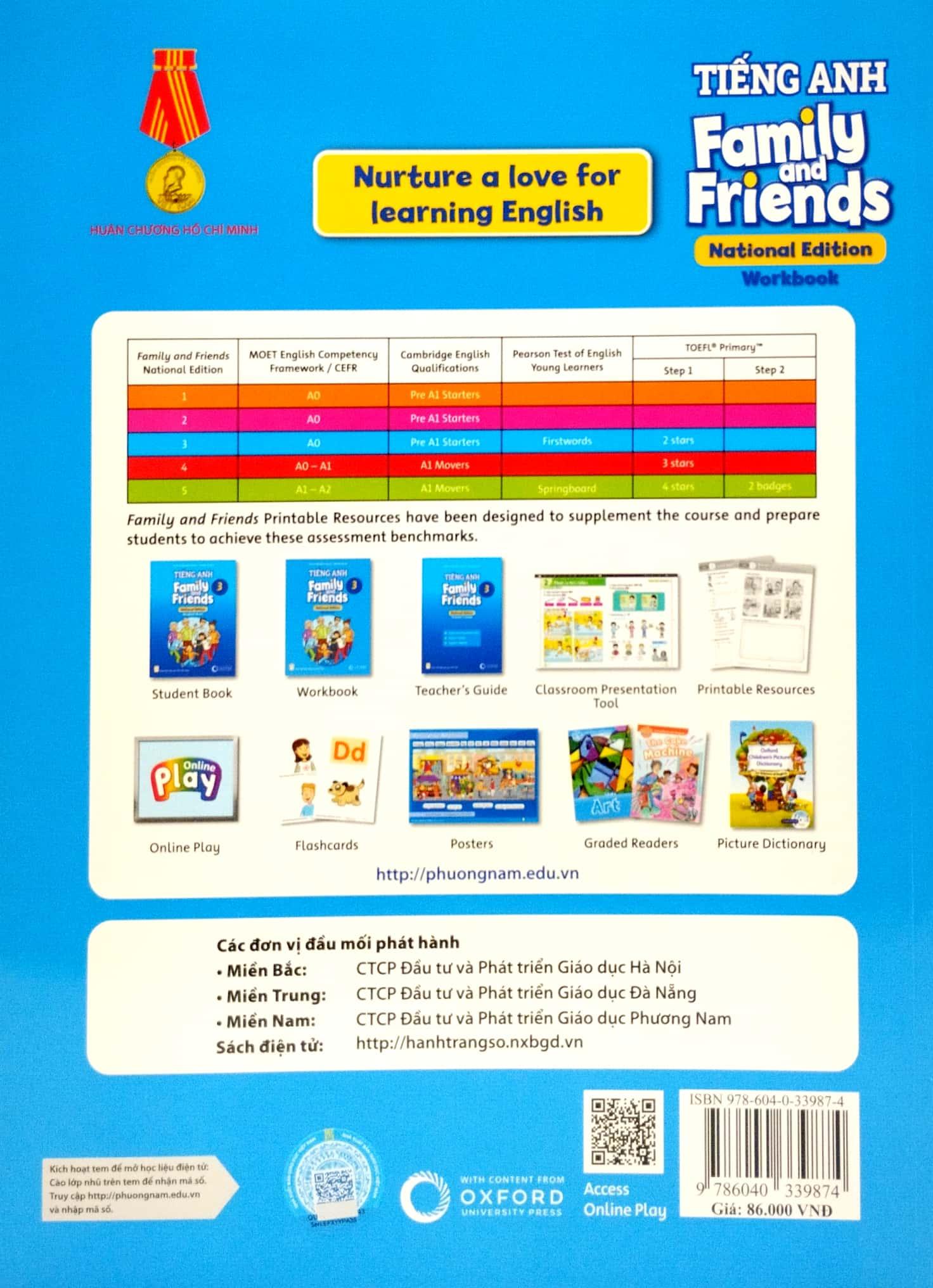 Tiếng Anh Lớp 3 - Family And Friends (National Edition) - Workbook (2023)