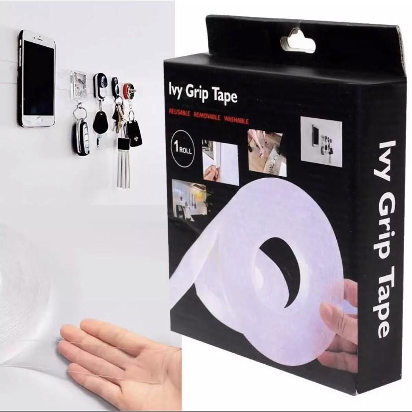 Băng keo dán dính trắng và 2 mặt đa năng trong suốt 3m Dày 2mm siêu dính.