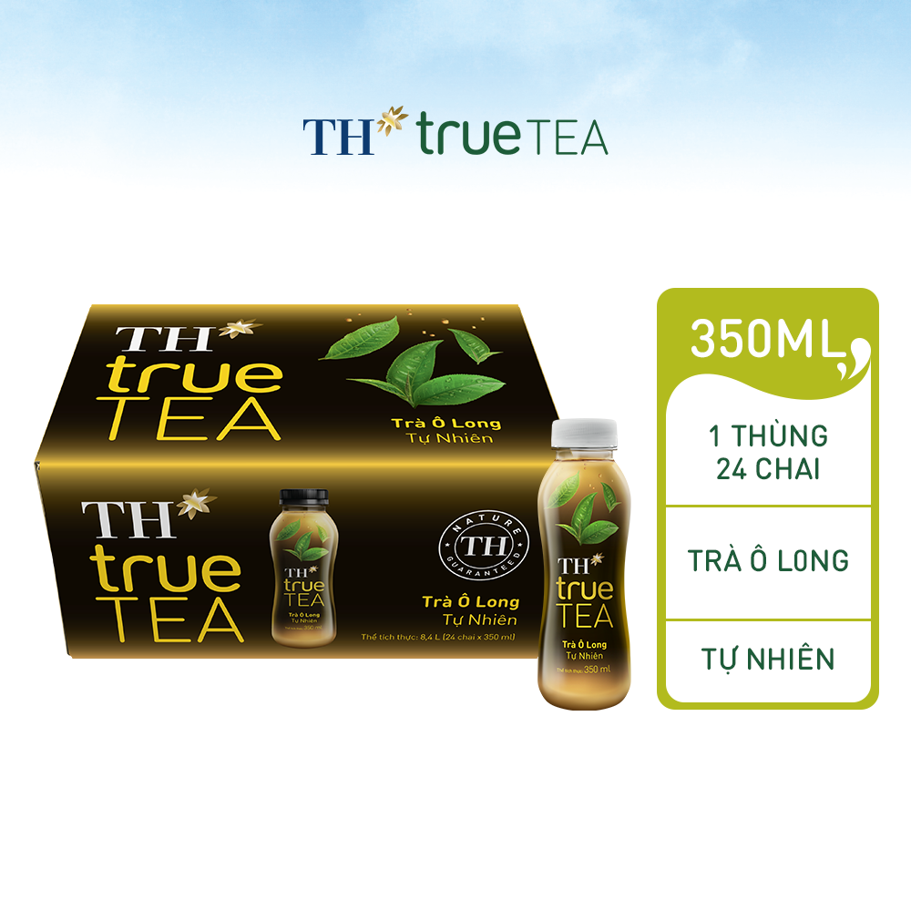 Thùng 24 chai trà ô long tự nhiên TH True Tea 350ml (350ml x 24)