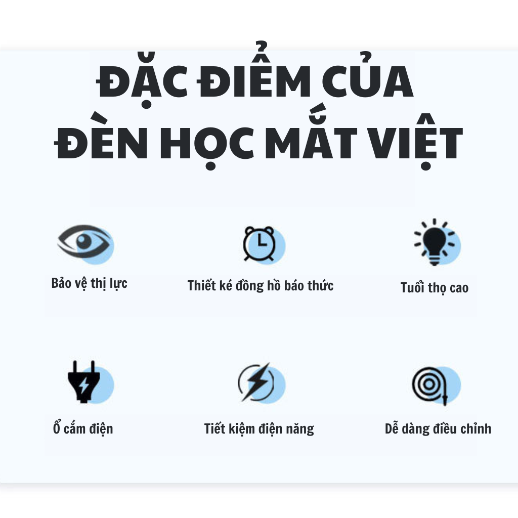 Đèn học ếch con để bàn chống cận thị Mắt Việt - Đèn học ánh sáng vàng bảo vệ thị lực, tiết kiệm điện năng