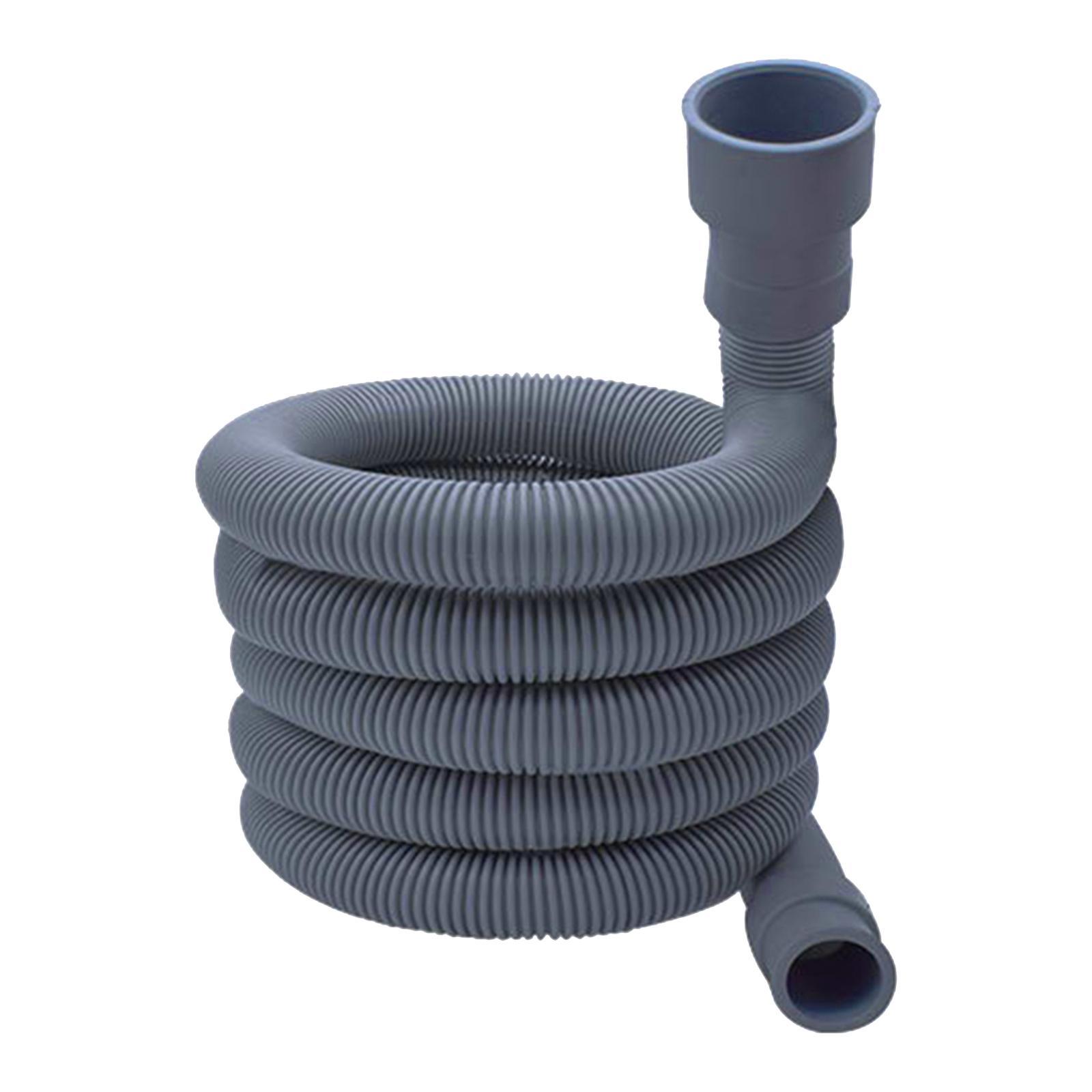 Washing Machine Drain Hose Flexible Universal Fit Replacement Accessory 1m - 1m