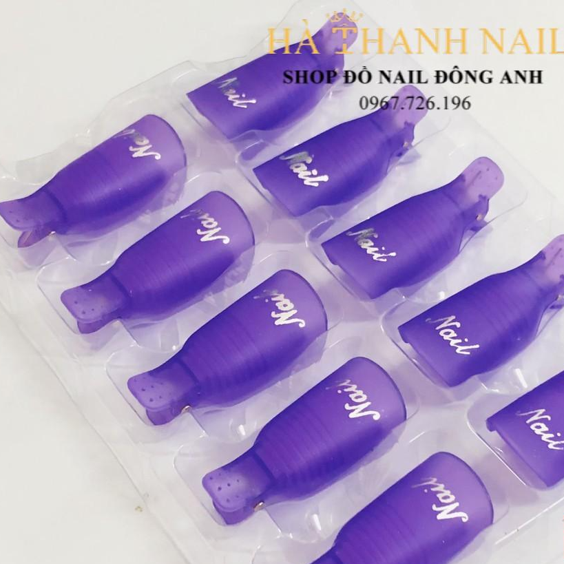 Kẹp Ủ Tháo Gel Móng Tay, Bộ 10 cái