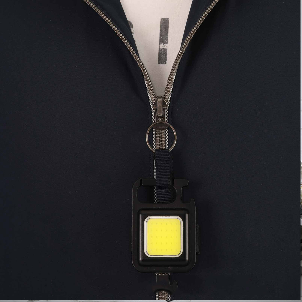 Đèn LED Mini Móc Khóa Siêu Sáng Tiện Dụng US ARMY, Đèn Pin COB Dã Ngoại Thường Ngày, Sạc TYPE-C Tiện Dụng Dung Lượng PIN 500mAh Full Hộp Sạc- HÀNG CHÍNH HÃNG