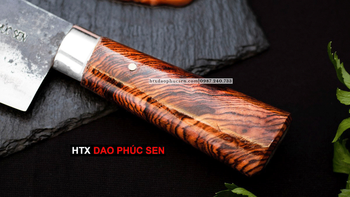 Dao Phúc Sen - Dao Thái 20 Cán Gỗ Cẩm