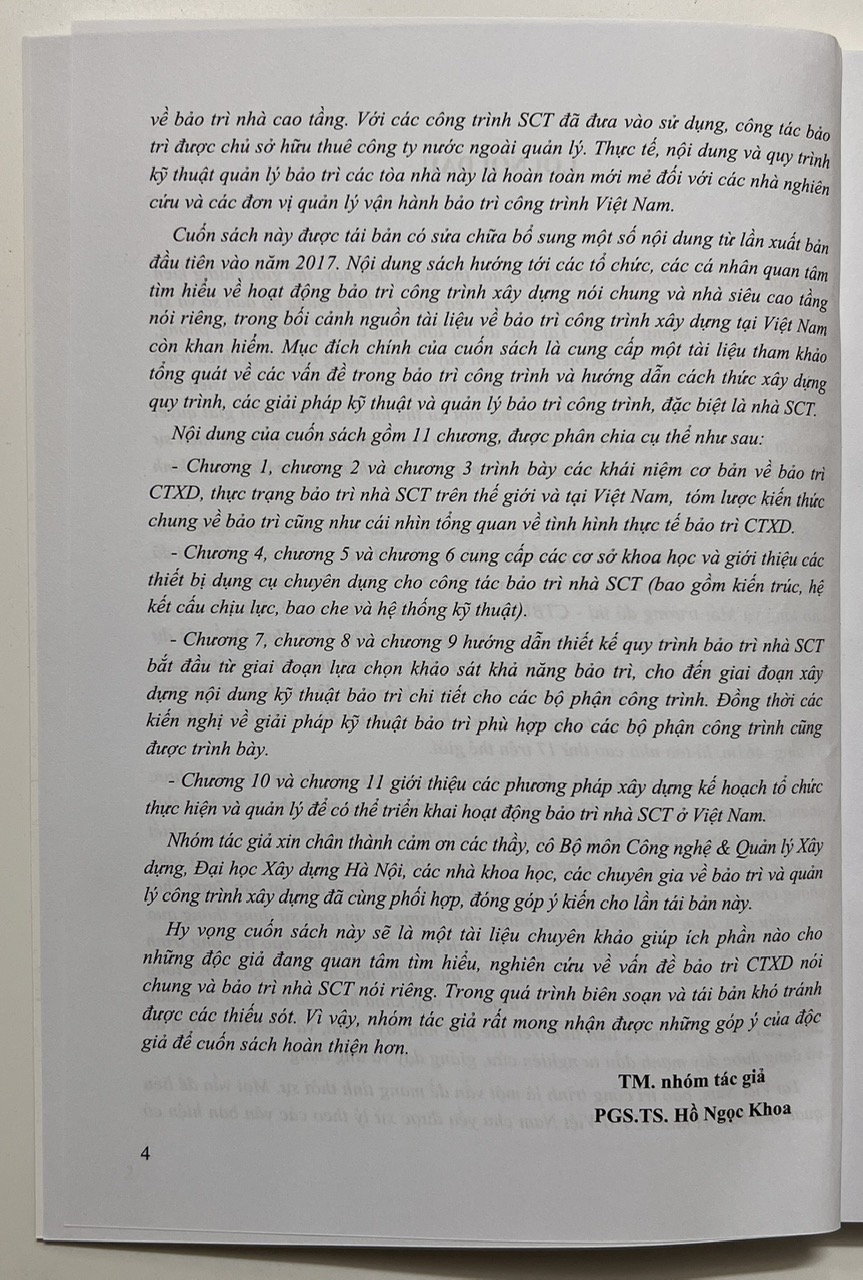 Sách - Bảo Trì Nhà Siêu Cao Tầng Ở Việt Nam