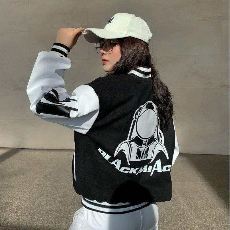 Áo bomber nam nữ unisex khoác gió jacket dù 2 lớp cúc bấm form rộng local brand ulzzang phong cách hàn quốc đep MIACK