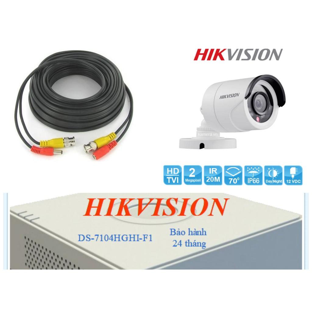 Trọn Bộ Camera Hikvision 2MP DS-2CE16D0T-IRP HD 1080P - Hàng chính hãng