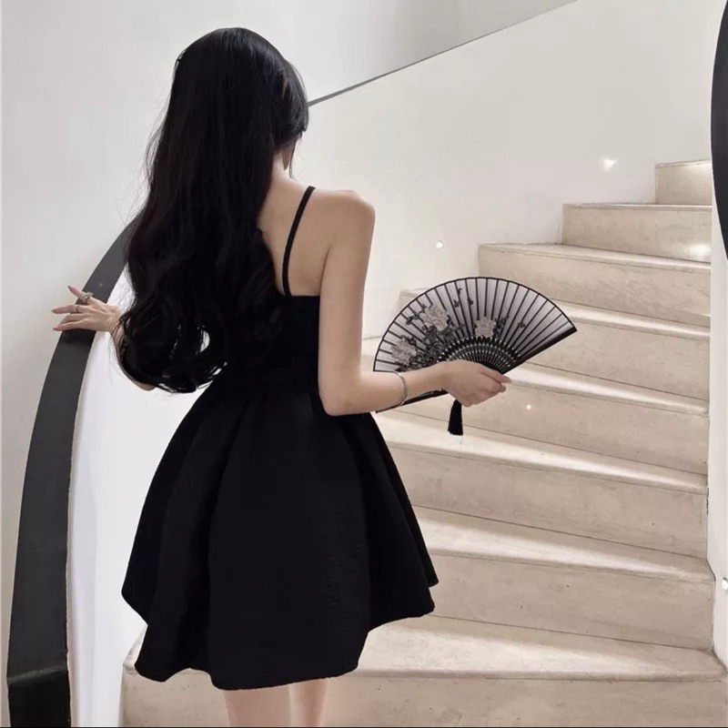 VÁY XOÈ CÚP NGỰC ĐÍNH HOA SANG CHẢNH ĐI TIỆC