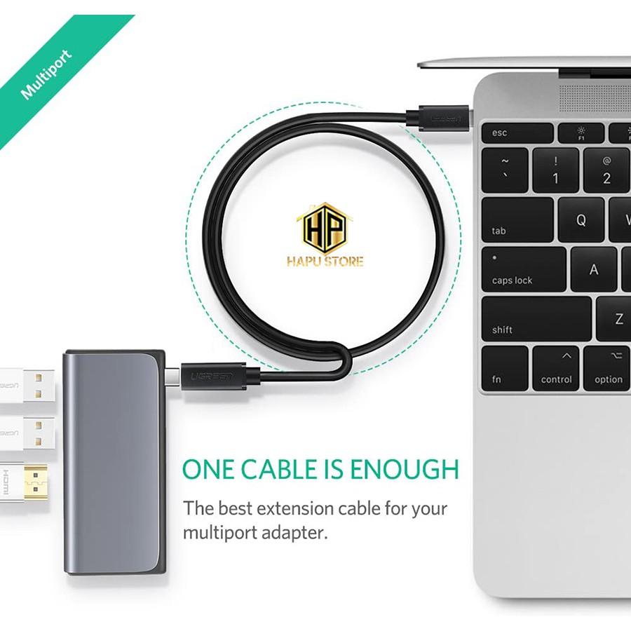 Cáp nối dài USB Type C Ugreen 40574 dài 0,5m chính hãng - Hàng Chính Hãng