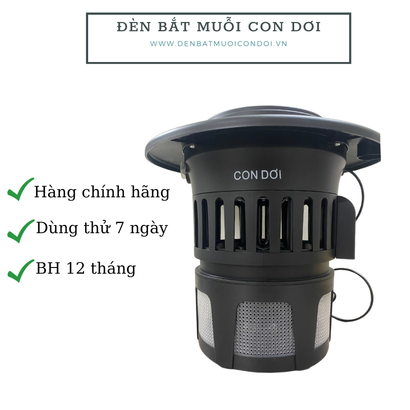 Đèn bắt muỗi con dơi model CN06 loại quạt hút - chống nước