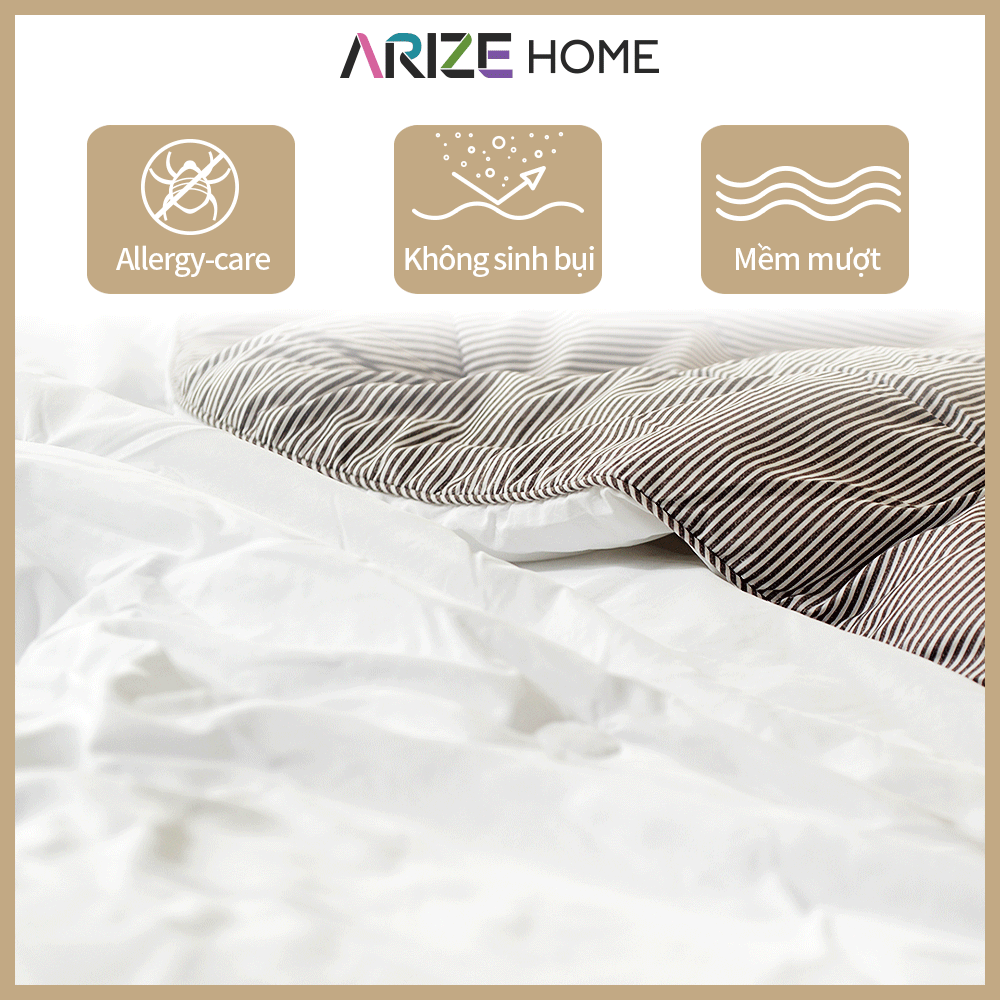 Chăn Chần Bông Arize Vải Microfiber Bianca 2mx2.3m
