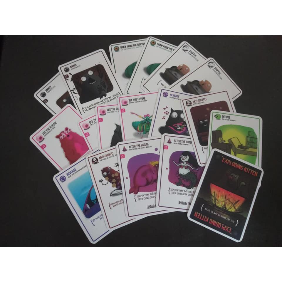 COMBO MÈO NỔ 16+ VS 3 MỞ RỘNG - EXPLODING KITTEN - VIỆT HÓA - GIÁ RẺ - CHẤT LƯỢNG CAO