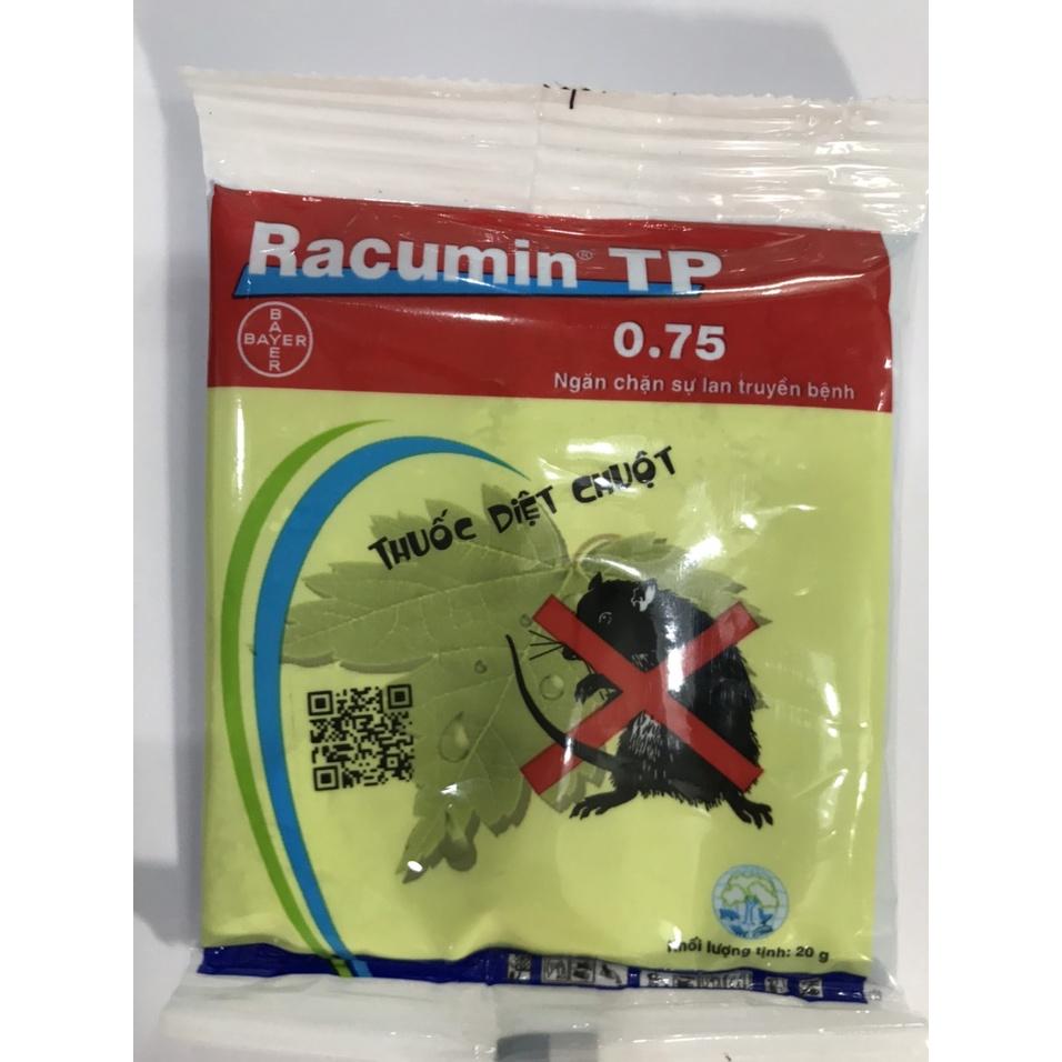 Thuốc diệt chuột Racumin dạng bột, gói 20gam, sản phẩm của Bayer, thuốc làm vỡ nội tạng chuột.