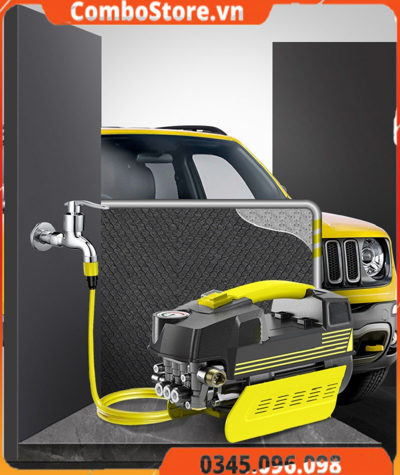 Máy rửa xe mini cao áp có dây 220V – Máy rửa xe công suất mạnh