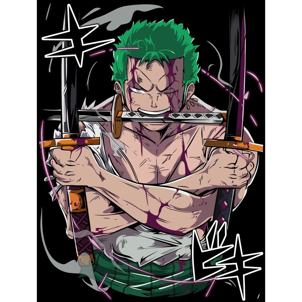 Áo hoodie anime wright one piece zoro oversize unisex