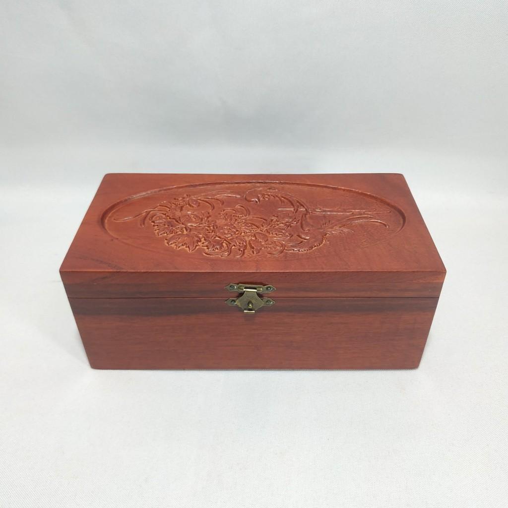 HỘP ĐỰNG TRANG SỨC, HỘP ĐỰNG DẤU CÔNG TY GỖ HƯƠNG CHẠM CHIM PHƯƠNG