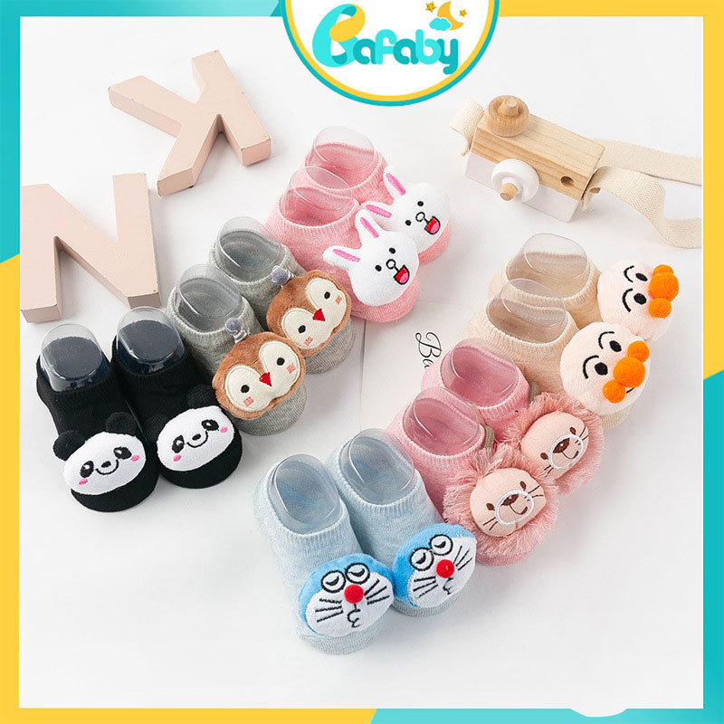 Tất Hình Thú Cổ Ngắn Chống Trơn Trượt Cho Bé Trai Bé Gái Siêu Dễ Thương