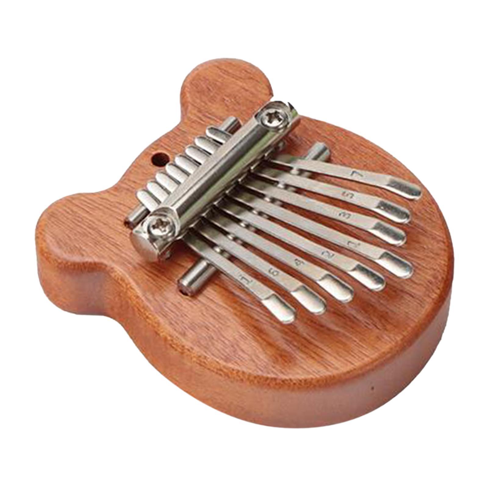 Wooden Montessori Busy Board Thumb Piano Souvenir Practical Skill DIY Material Development Toys for Kindergarten Preschool Home Boys Girls