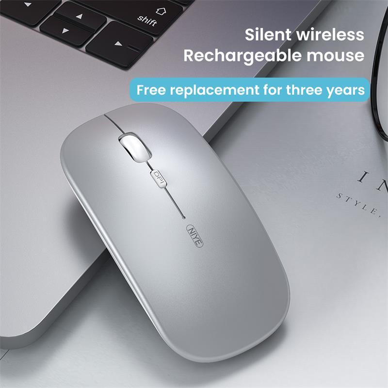 Không Dây 2.4Ghz Chuột Máy Tính Bluetooth Dual Mô Hình Im Lặng Quang Học Ergonomic USB Sạc Chuột Cho Macbook Laptop PC