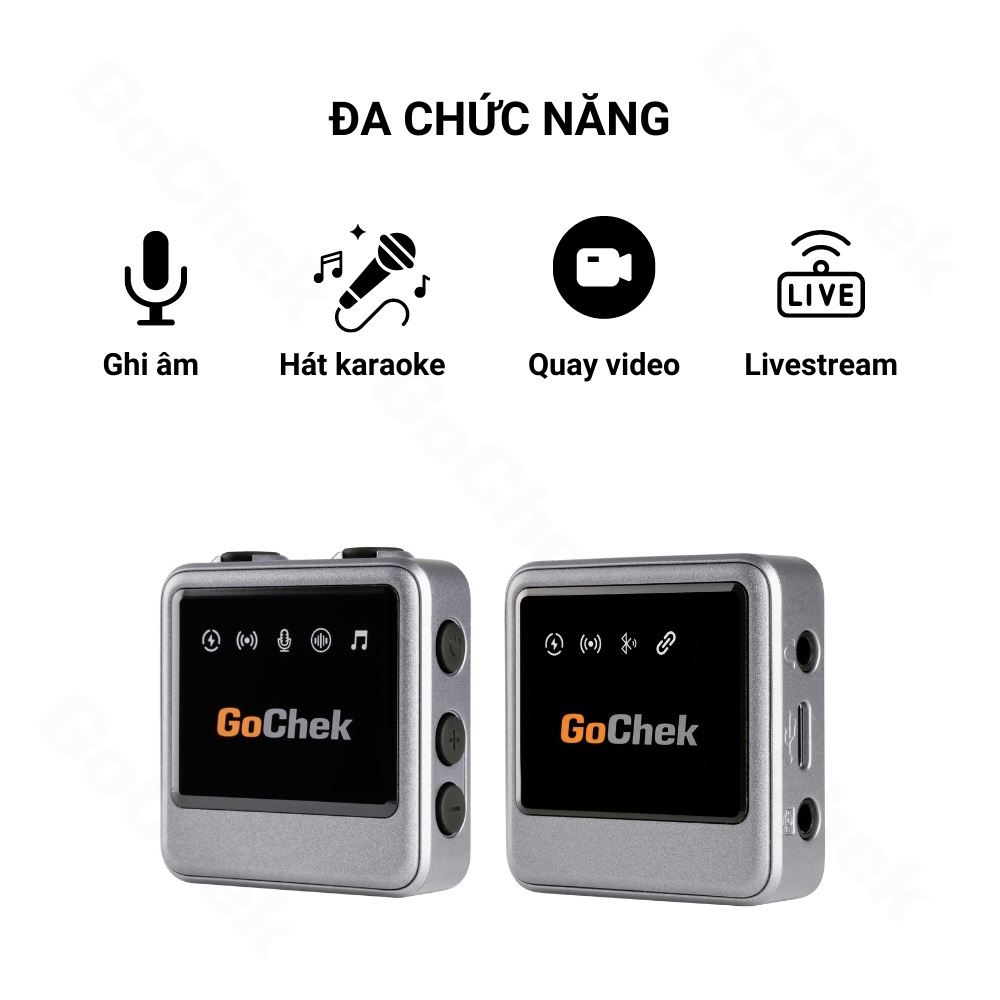 Micro thu âm không dây Sothing Gocheck D Ultra Plus, tích hợp sử dụng, đa thiết bị, đa chức năng- Hàng chính hãng