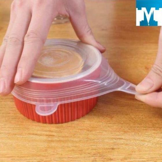 Set 6 Nắp Úp Bát Silicon - Hàng loại 1