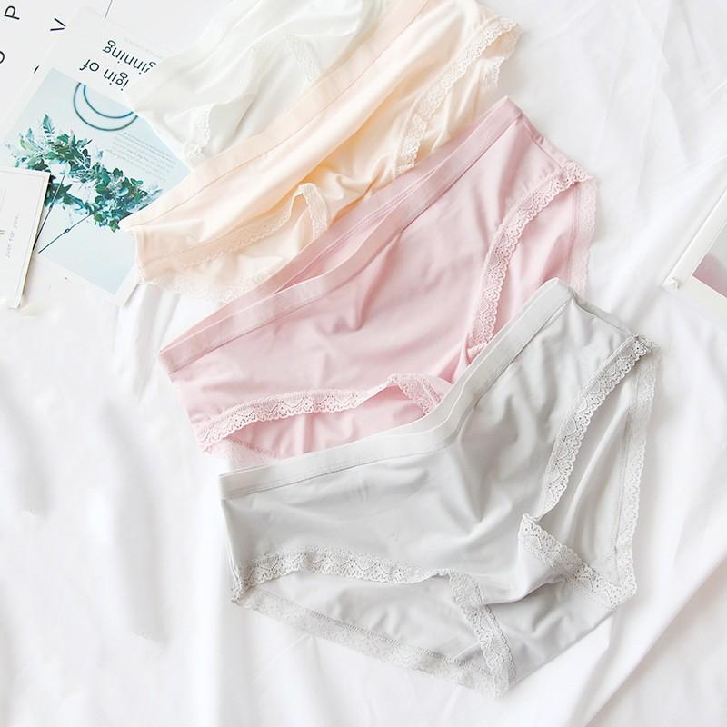 Quần lót nữ thun lạnh viền ren