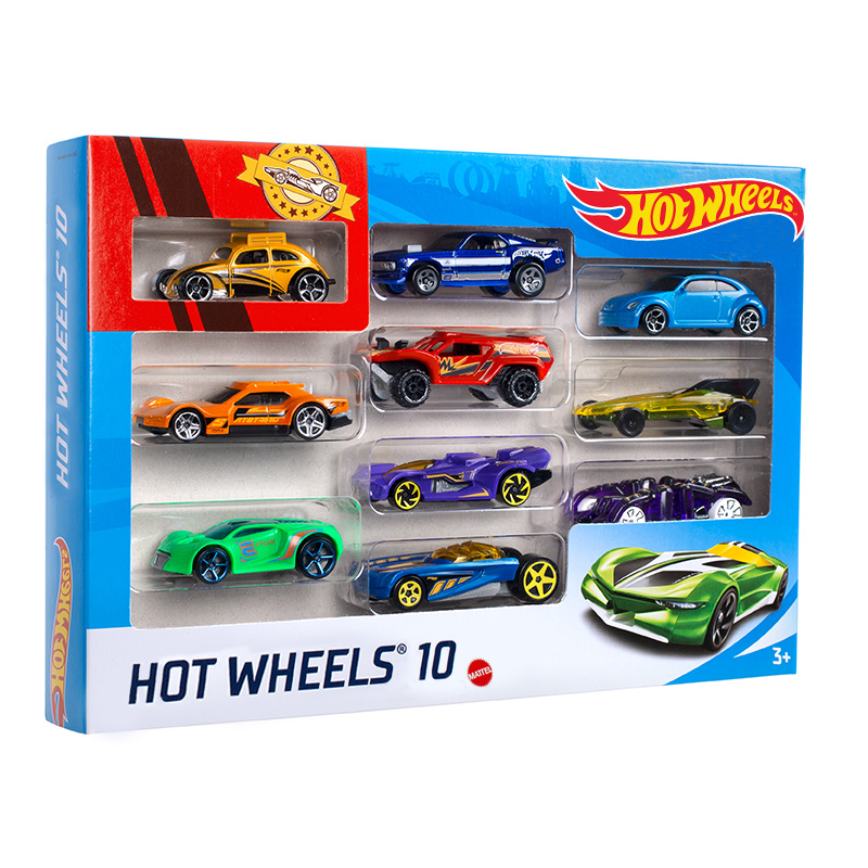 Bộ 10 siêu xe Hot Wheels 54886 - Giao hàng ngẫu nhiên