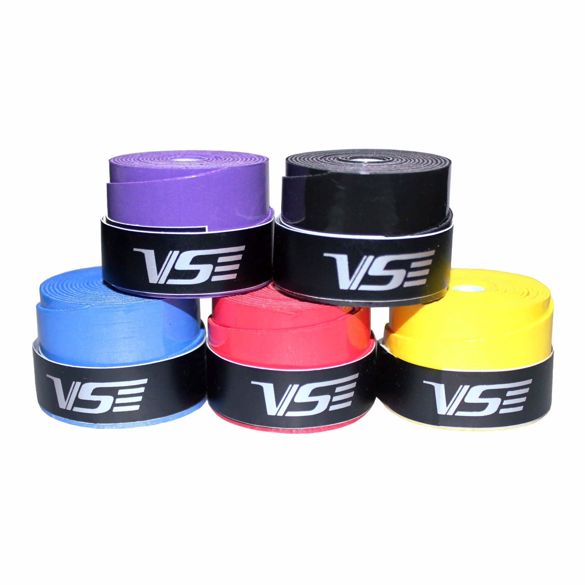 60 Cái Quấn Cán Vợt Cầu Lông Tennis VS V002 - 1 Hộp 60 Cái Đủ Màu- Cao Su Mềm Bám , Thấm Hút Mồ Hôi Cực Tốt