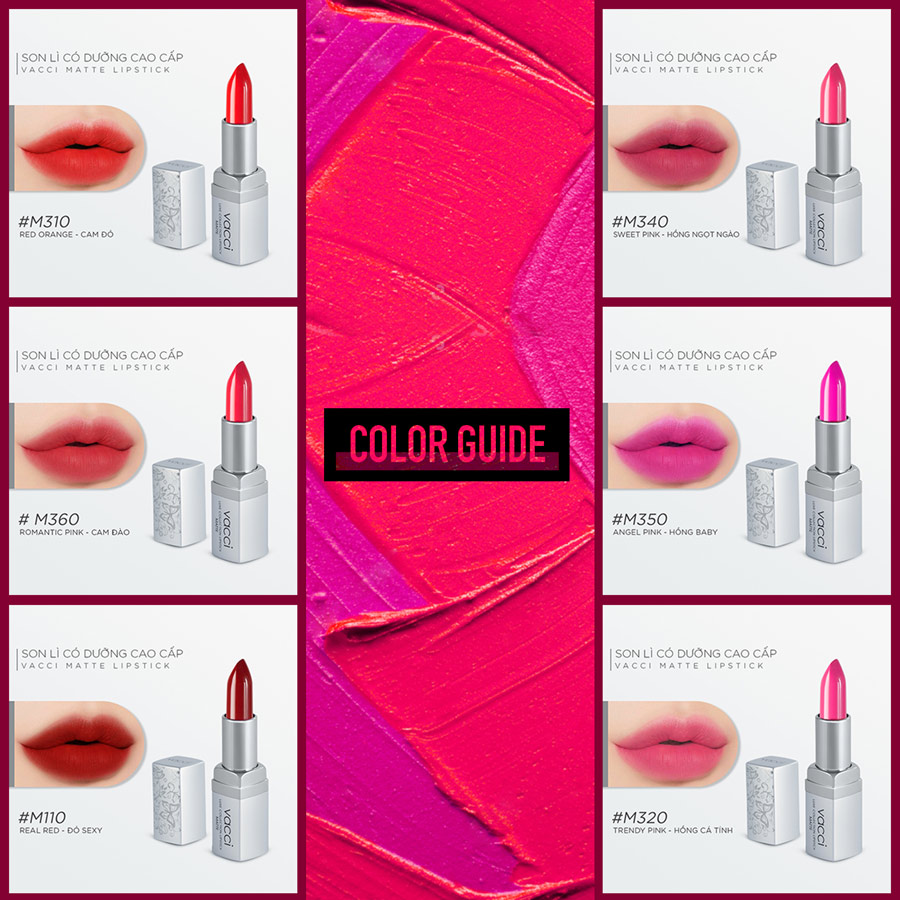 Son lì dưỡng môi cao cấp Vacci Matte Lipstick