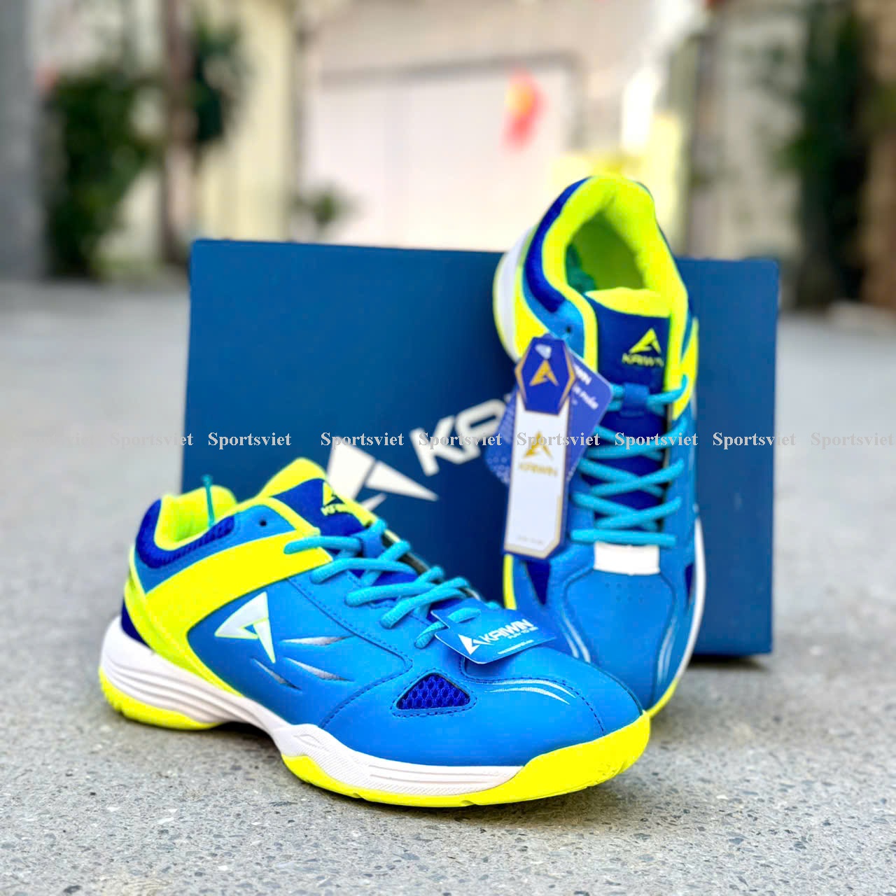 Giày Pickleball, cầu lông Kaiwin Witcher - Đế kếp đệm hơi giảm chấn chơi trên mọi mặt sân