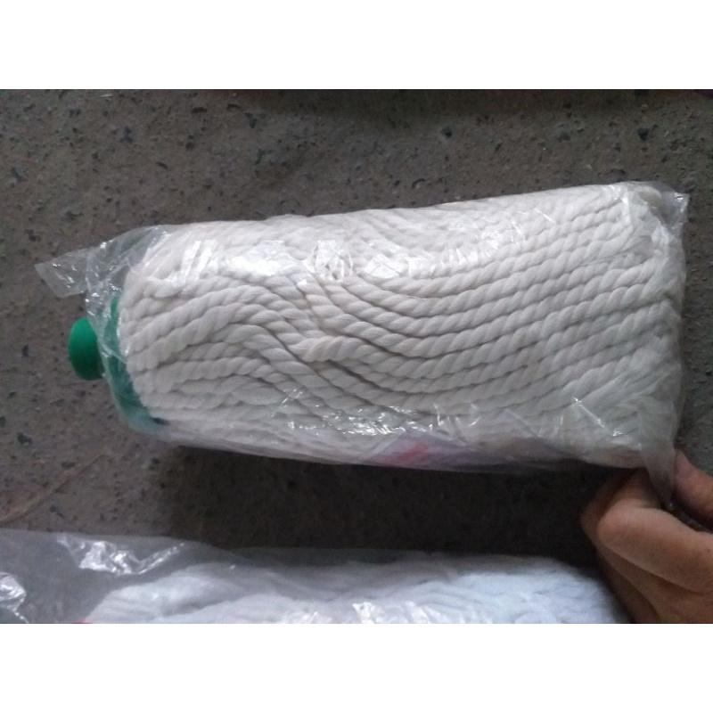 Gậy lau - cây lau nhà cán inox cầm tay củ sợi Sơn Tiến - gậy bền đẹp, sợi cotton 100%