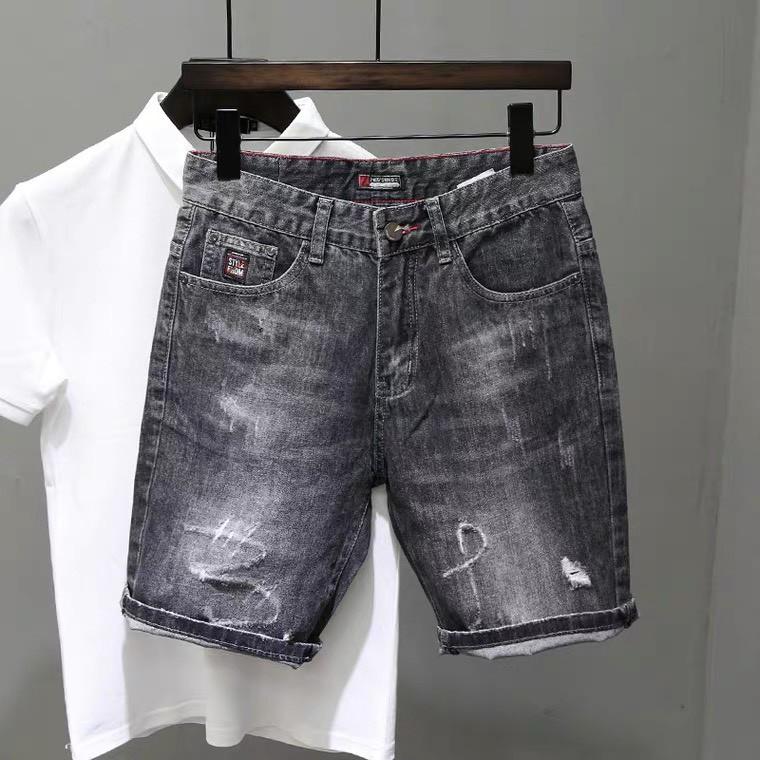 Quần Short Jean Nam, Quần Bò Ngố Nam Cao Cấp Mẫu Mới Siêu Đẹp OBOK Fashion QSN3335