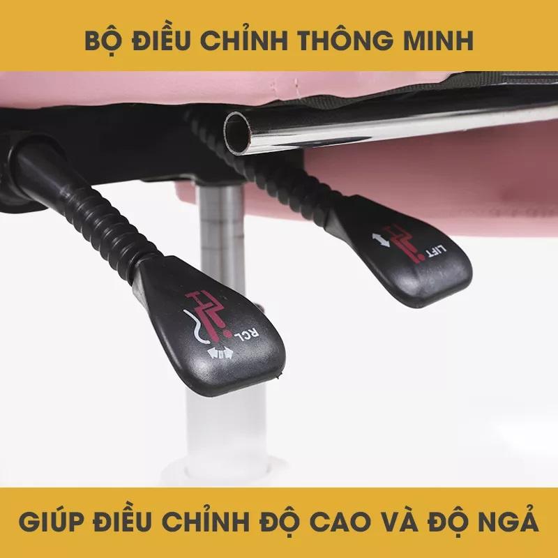 Ghế giám đốc ngả lưng135 độ, có gác chân, ghế phủ da PU cao cấp, chân ghế kim loại - T8098