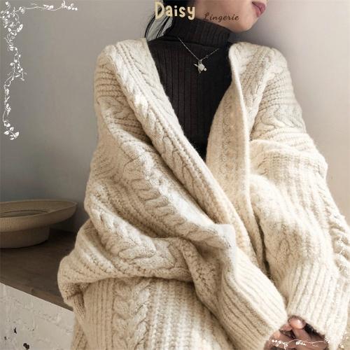 Áo Khoác Cardigan Len Dáng Dài Áo Len Trơn Dài Tay Form Rộng Phong Cách Basic - Mã AOL014